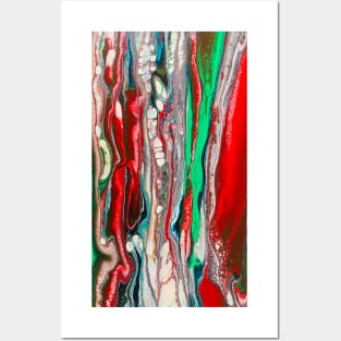 Colorful acrylic fluid Posters and Art